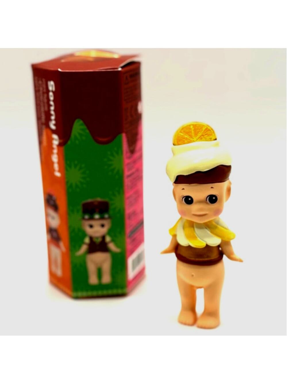 New Unbranded Kewpie/Angel Figure in Sitting Fawn Costume, Open Blind Box